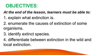 GRADE 9: LESSON: SPECIES EXTINCTION.pptx