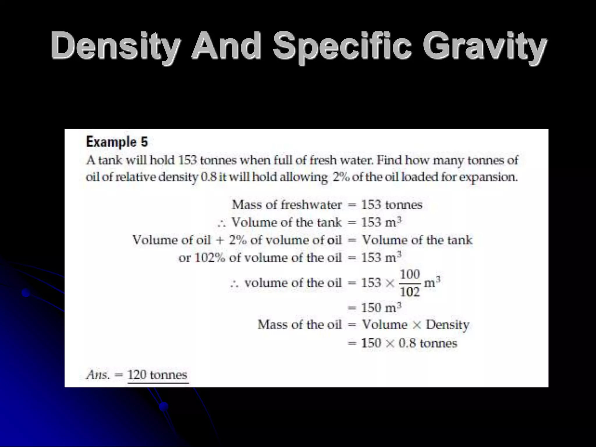 Density And Specific Gravity