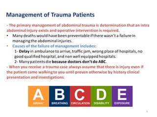 Comprehensive Overview of Specific Abdominal Trauma: Types, Evaluation ...