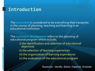 Specific Approaches To Curriculum Development | PPT