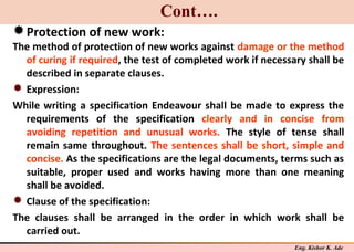 Example Specification Clause Specification writing-I | PPT