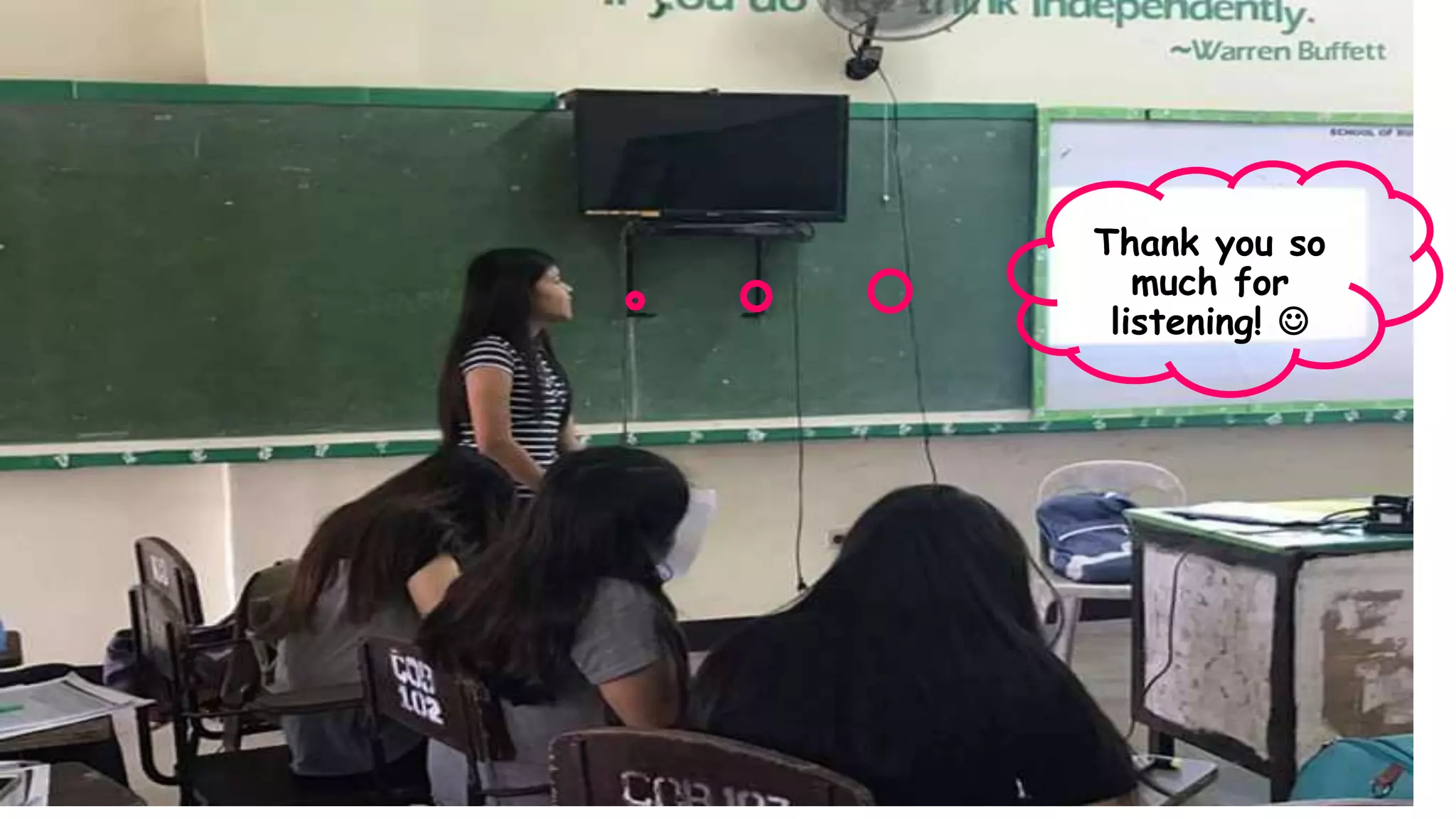 Thank you so
much for
listening! 
 