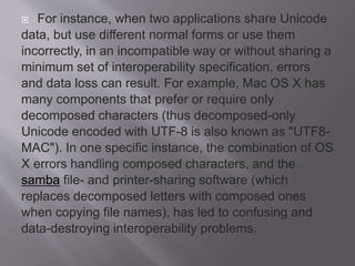 Unicode Incompatible Error Specification... | PPTX