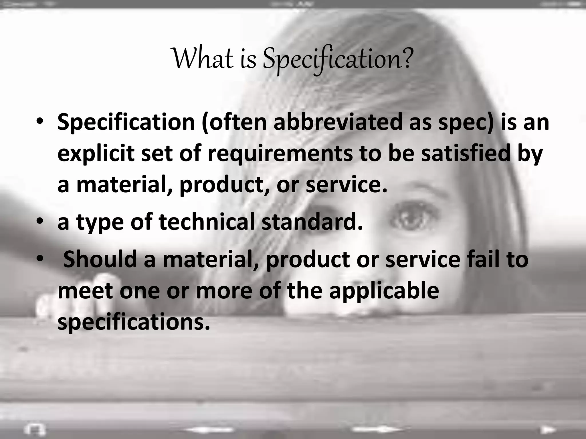 SPECIFICATIONS | PPTX | Desktop Publishing | Computer Software and ...