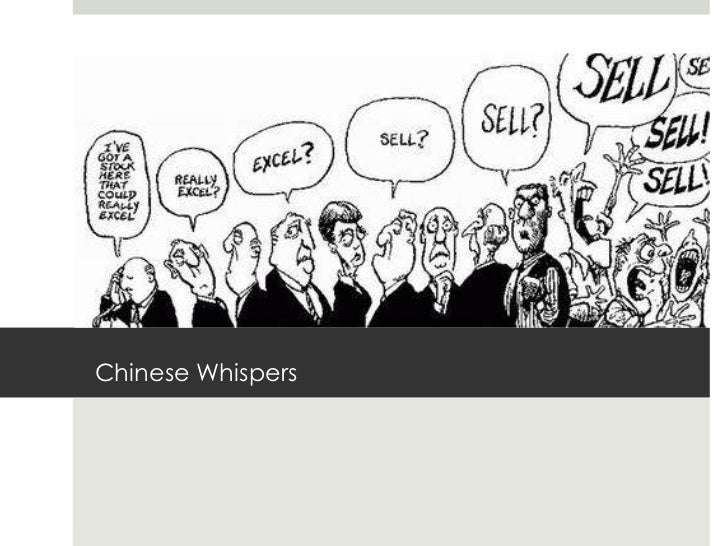 What are examples of Chinese whispers?