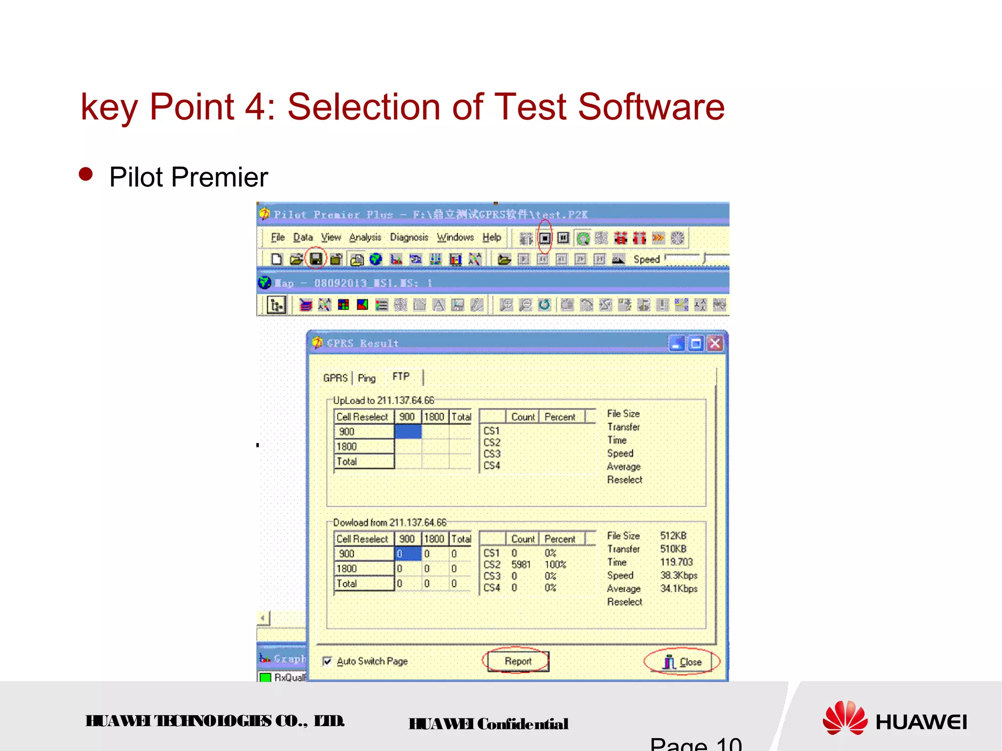 HUAWEITECHNOLOGIES CO., LTD. HUAWEIConfidential
key Point 4: Selection of Test Software
 Pilot Premier
 