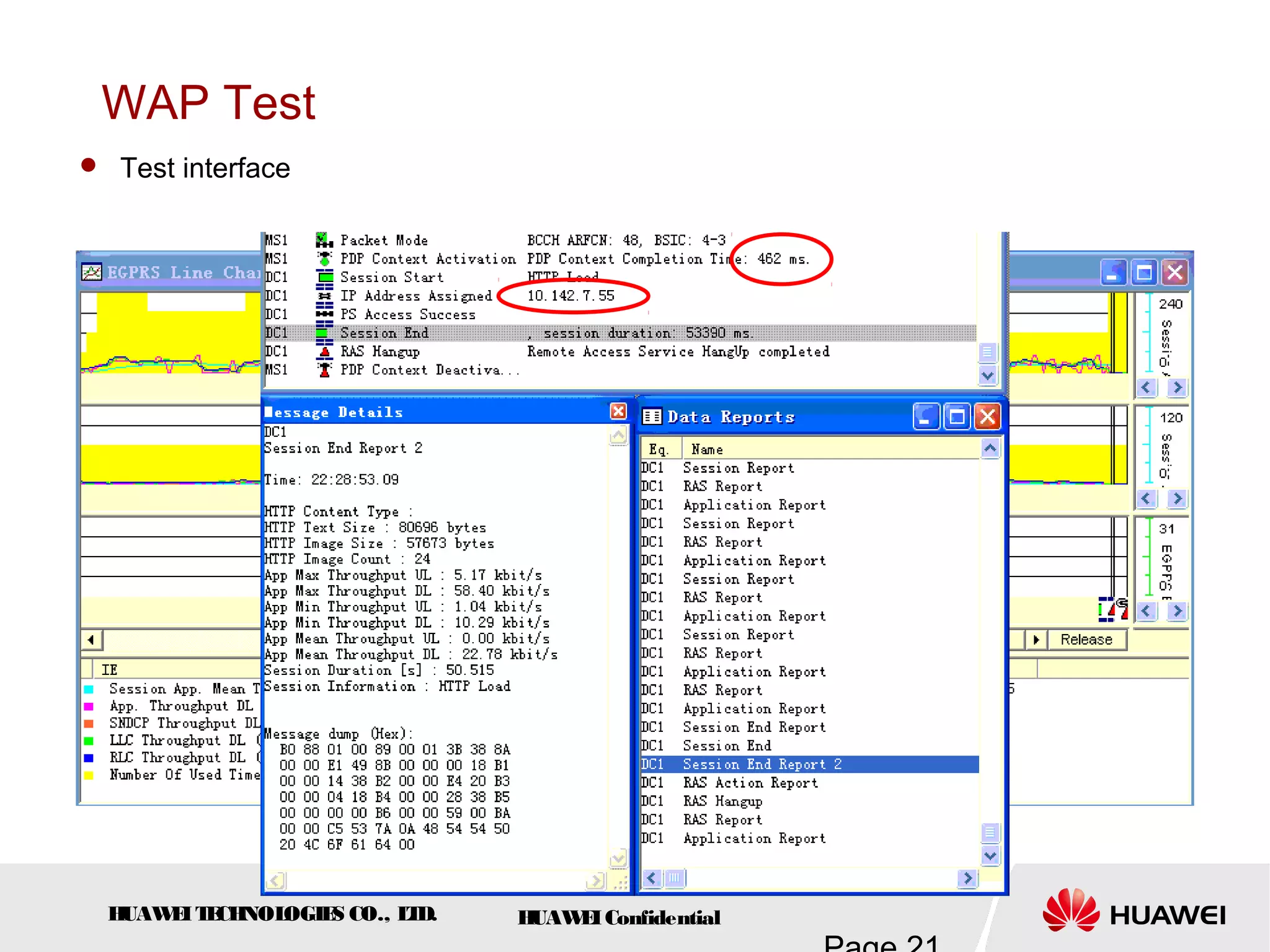 HUAWEITECHNOLOGIES CO., LTD. HUAWEIConfidential
WAP Test
 Test interface
 