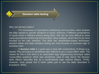 Specification based or black box techniques | PPTX