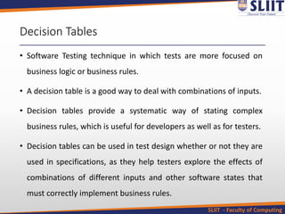Specification Based Test Case Design Techniques | PDF