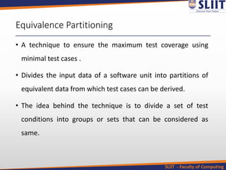 Specification Based Test Case Design Techniques | PDF
