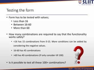 Specification Based Test Case Design Techniques | PDF