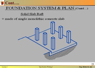 Eng. Kishor K. Ade
25
Cont….
Lecture 1 Specfication Writing-I
 