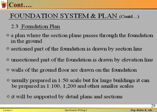 Eng. Kishor K. Ade
29
Cont….
Lecture 1 Specfication Writing-I
 