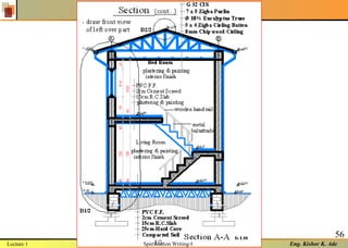 Eng. Kishor K. Ade
56
Lecture 1 Specfication Writing-I
 
