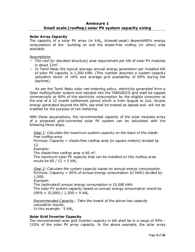 Guidelines For Grid Connected Small Scale Rooftop Solar Pv