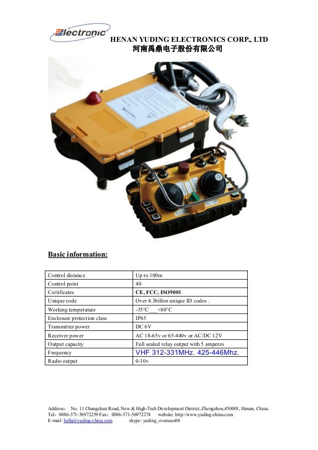 Techinical Specification of f24 60