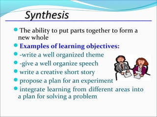 Specification of objectives | PPT