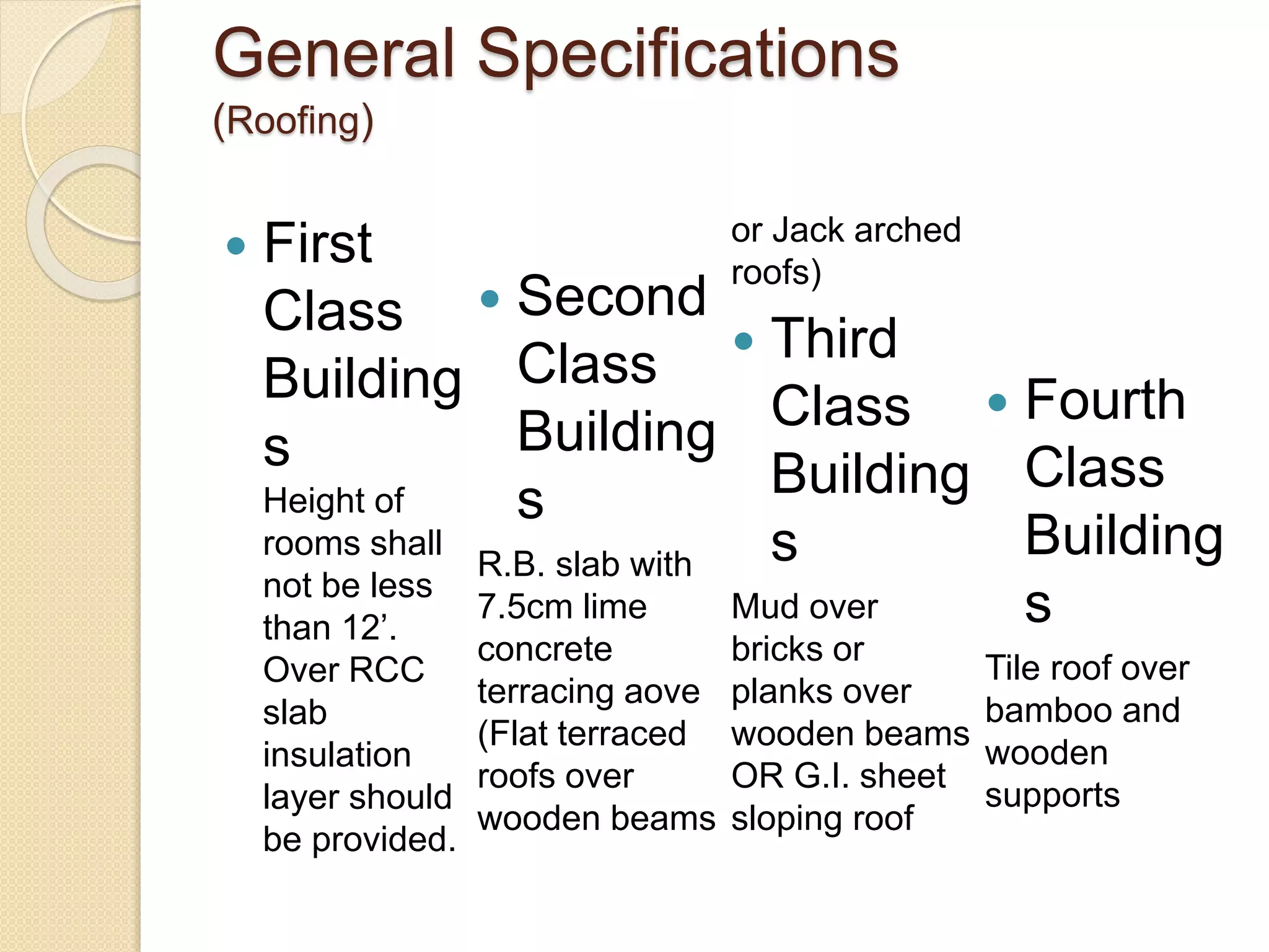 Specifications of buildings | PPTX