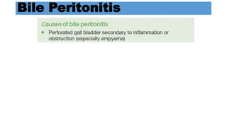 Bile Peritonitis
 