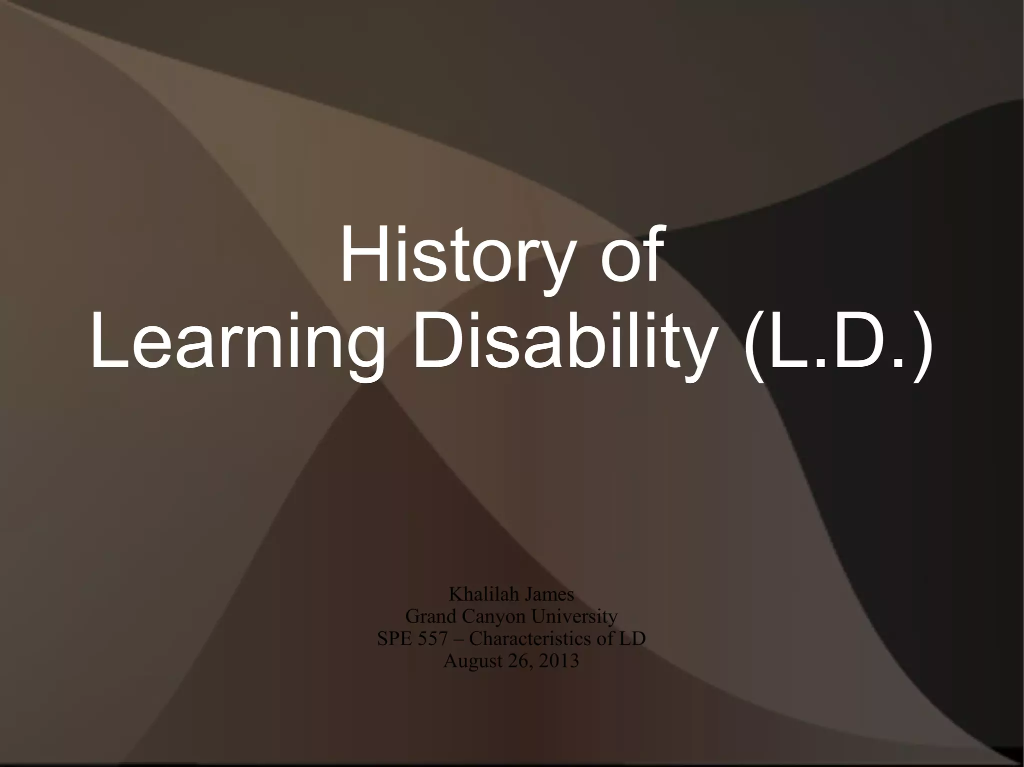 Specific learning disability | ODP
