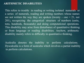 Rearrange Numbers Disability SPECIFIC Learning Disability presentation.pptx