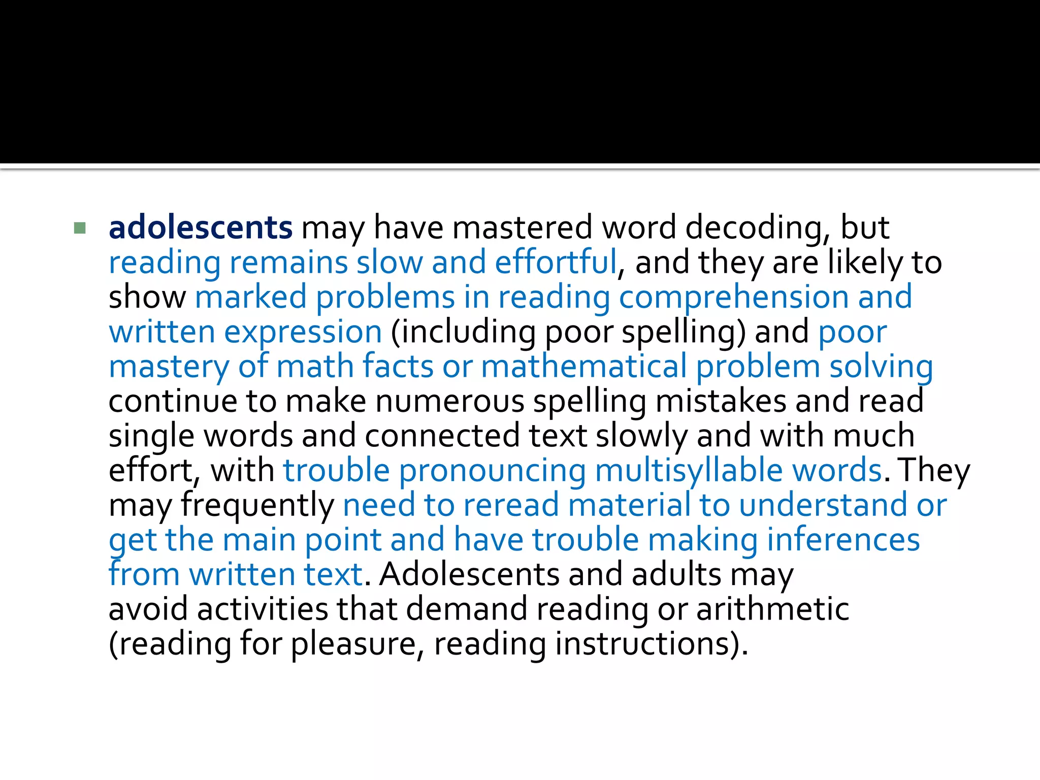 Specific learning disorders | PPTX