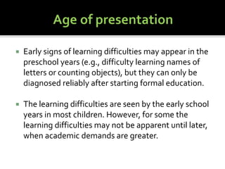 Specific learning disorders | PPTX