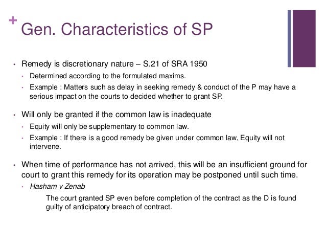 Specific Performance
