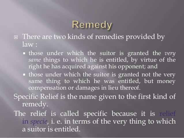 specific relief act Section4 - specific relief to be granted only for enforcing individual civil rights and not for enforcing penal laws part ii chapter i section5 - recovery of specific. specific relief act Section4 - specific relief to be granted only for enforcing individual civil rights and not for enforcing penal laws part ii chapter i section5 - recovery of specific.
