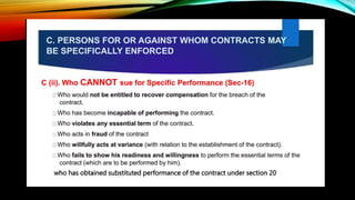 who has obtained substituted performance of the contract under section 20
 