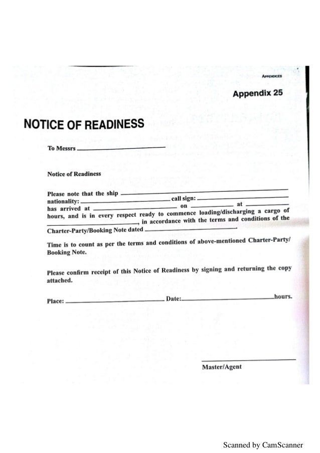 Specimen shippingdocument