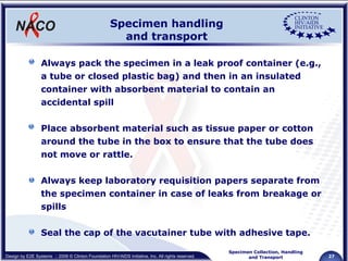 Understand phlebotomy and the different types of blood samples and ...