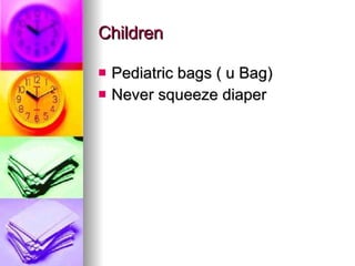 Children Pediatric bags ( u Bag) Never squeeze diaper 