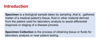 Specimen collection procedure........... | PPTX