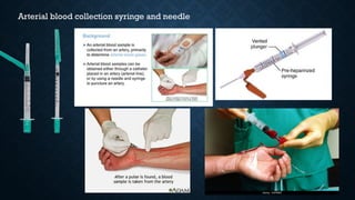 Arterial blood collection syringe and needle
 