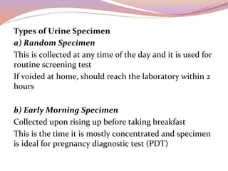 Random Specimen Names Specimen collections methods used in health care | PDF