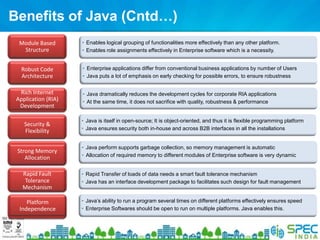 SPEC INDIA Java Case Study | PPTX | Web Development | Internet