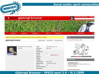 Social media: sport communities 