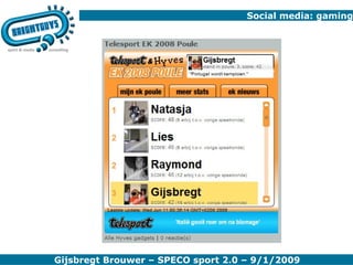 Social media: gaming 