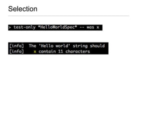 Selection
 