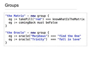 Groups
 