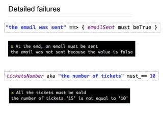 Detailed failures
 