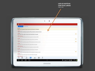 LISTA DE NOTÍCIAS
COM DUAS LINHAS
Height: 60px
 