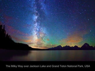 The Milky Way over Jackson Lake and Grand Teton National Park, USA
 