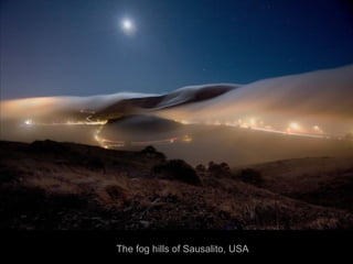 The fog hills of Sausalito, USA
 