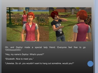 Here’s the house! Yeah, I took a picture in build mode. Sue me. Anyway, notice the
car – that’s Andy’s money making ticket for the time being.
 