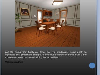 Back at home, it was still morning. I bought the necessities – a phone, a book to
skill with, and a sink for the hypochondriac handicap. Anything else, I’d buy and sell
back as needed. Like that bed there. For now, I’ll take a nap in it before I sell it and
go back to work at a community lot later tonight.
 