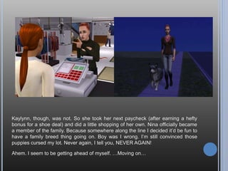 Anyway, I spent another day out, making money as a barista. No glitch money this
time, though. I bought everything required by the rules; now I was saving up to
build a house. And just when I was tired and ready to pass out, I realized that my
carpool would be arriving at three in the morning. No full night’s sleep for me…
 