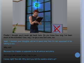 “Oomph. You didn’t have to push so hard, you know.”
Yeah, well, you didn’t have to resist. Now introduce yourself to the readers.
*Sigh* “Fine. Hi everyone, I’m Andy Specter and I’ve been coerced into starting a legacy.
Hey!
“Okay, okay. I’m cursed and I’m trying to fix things.”
 