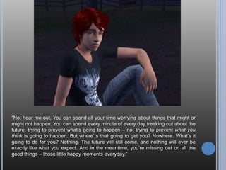 See? Sorry for the dark pics, but the wedding was in the afternoon. Wasn’t about to
let Andy miss work!
You suck as a narrator, you know that?
When did it become my job to narrate anyway? I thought you were doing it.
I was, but you have control issues.
Hahaha – SO not funny. You just wait; next chapter I won’t narrate at all and I’ll bet
you’ll miss me!
Doubt it.
 
